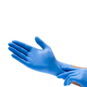 Перчатки нитриловые синие 100 шт