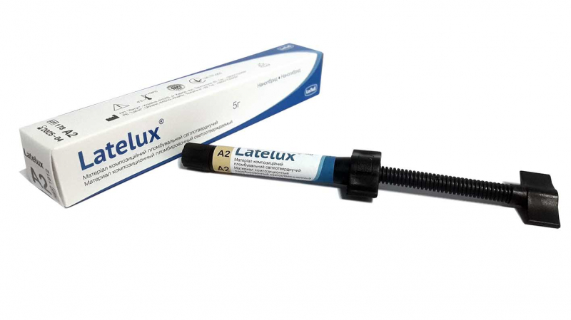 Лателюкс (Latelux) шприц, 5 г - Микрогибридный композит Latus