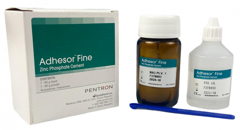 Цинк-фосфатный цемент Pentron Adhesor Fine (80 гр +55 мл)